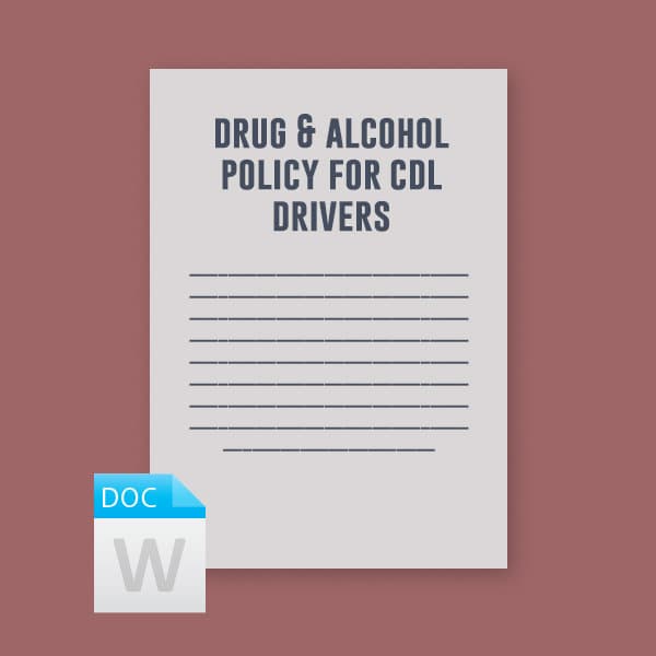 Drug & Alcohol Policy for CDL Drivers — image 1