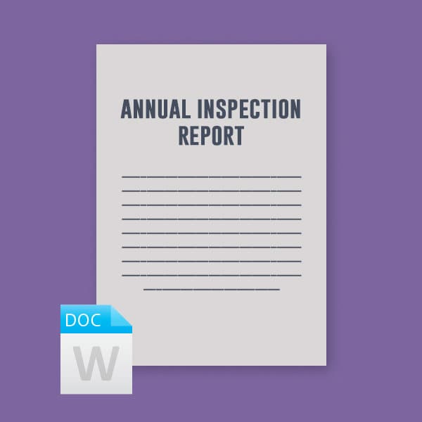 Annual Vehicle Inspection Report — image 1
